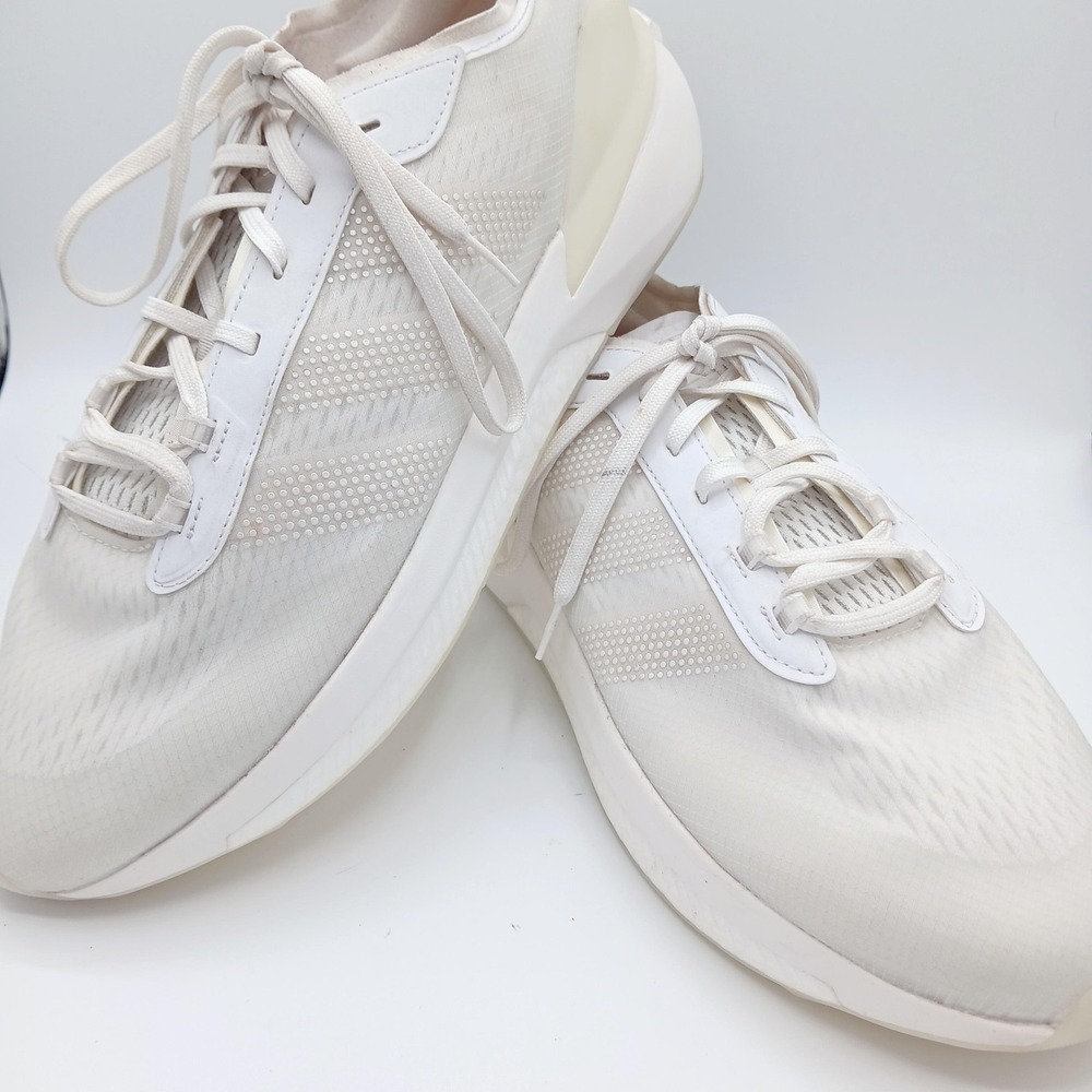 Adidas Running Shoes Mens Size 14 White Athletic Mesh Bounce Reflective HP5972